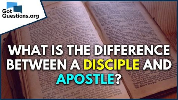 Are apostle and disciple the same?