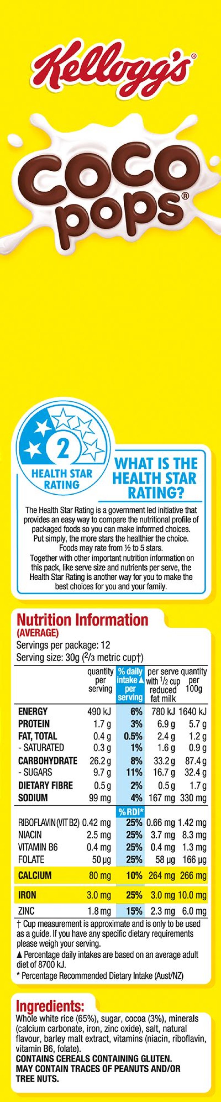 Are coco pops healthy?