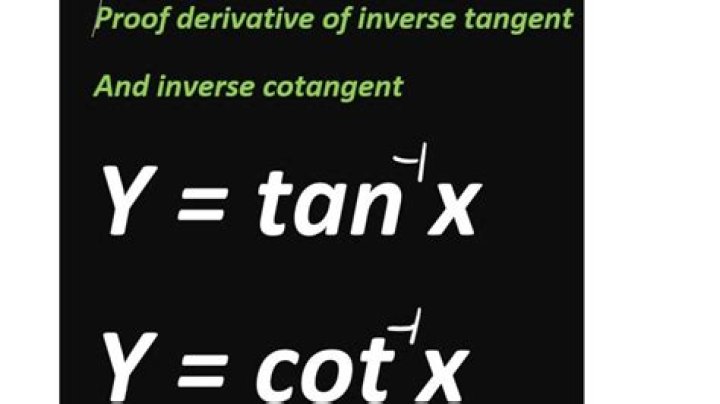 Are cotangent and inverse tangent the same?