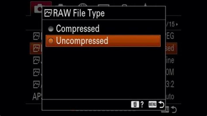 Are raw files compressed or uncompressed?