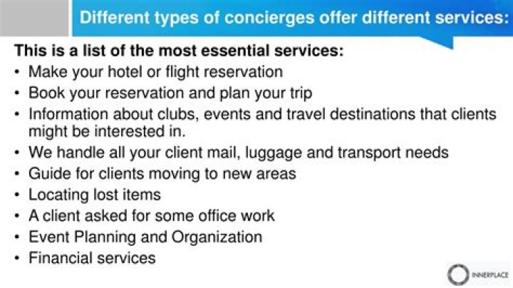 Are there different types of concierges?