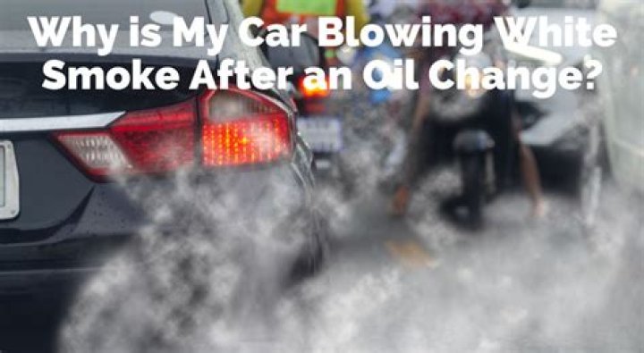 Can burning oil cause white smoke?