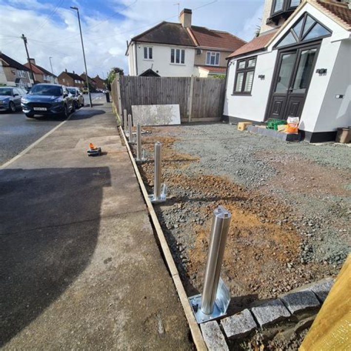 Can i put bollards outside my house?