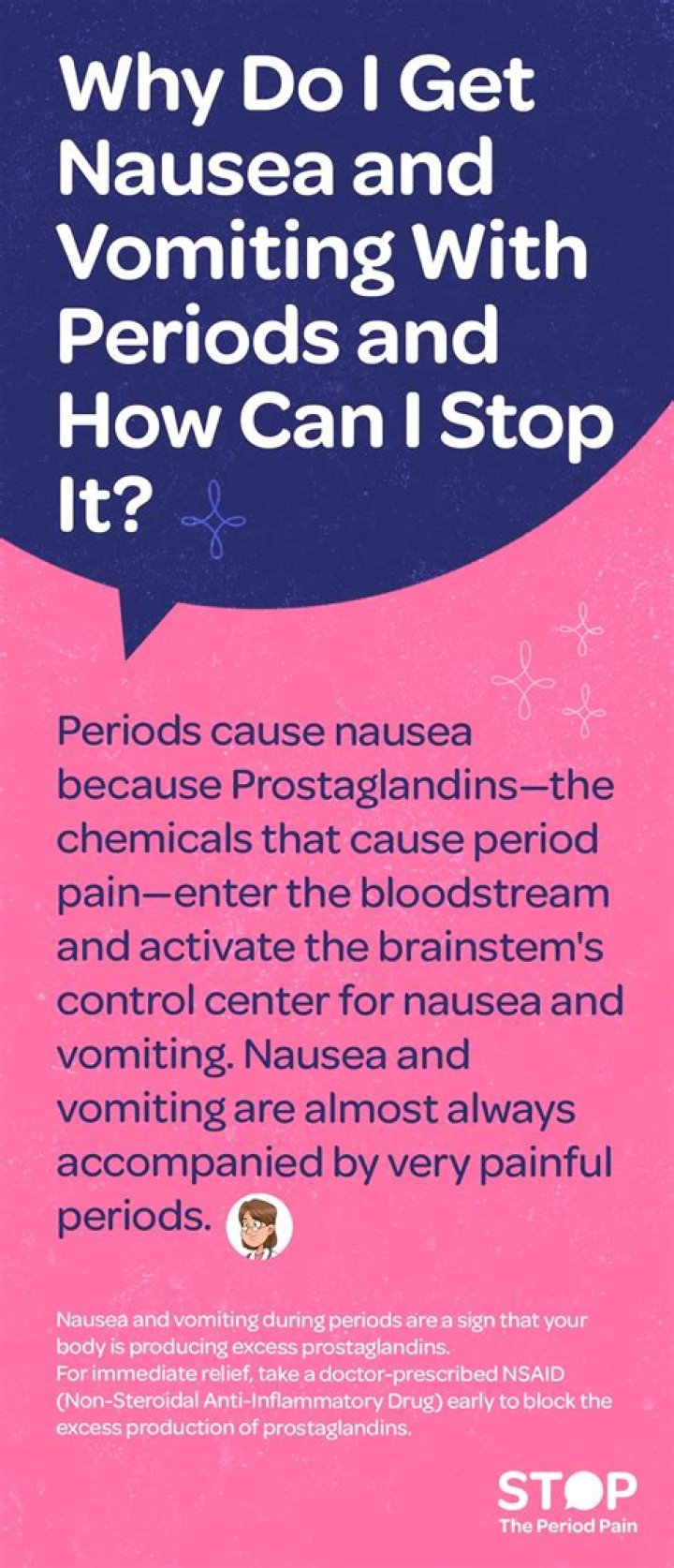 Can periods cause nausea?