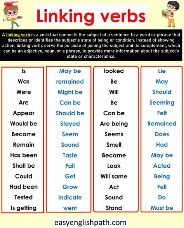 Can sounds be a linking verb?