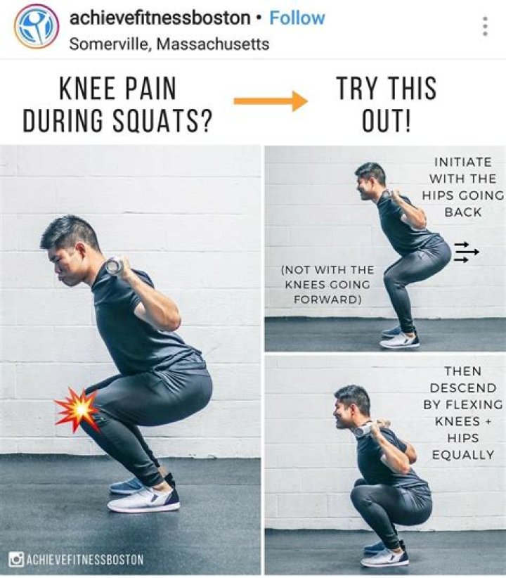 Can squats cause knee pain?