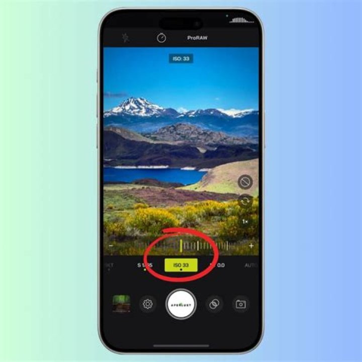 Can you change iso on iphone?