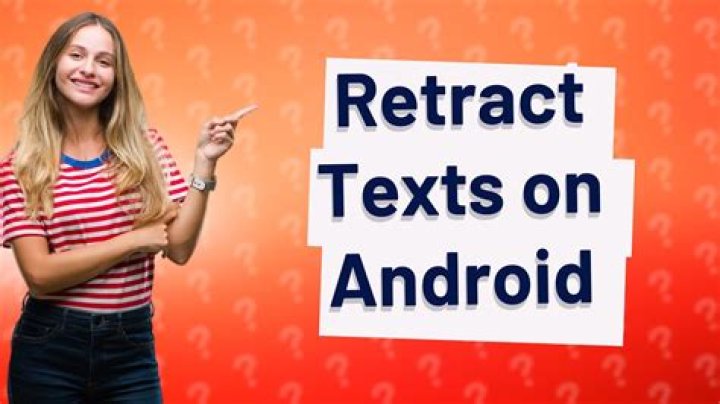 Can you retract a text?