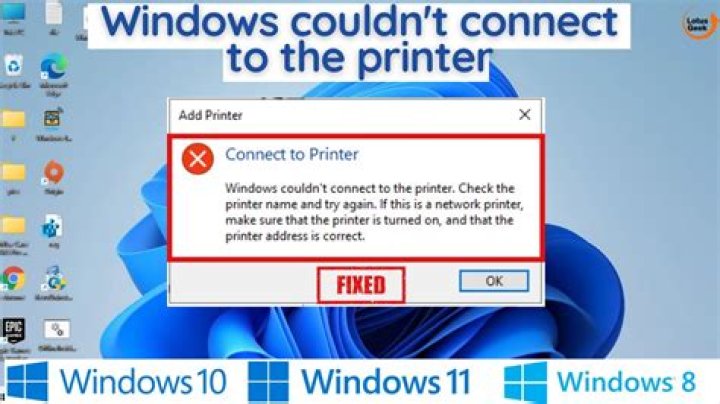 Could not connect to printer?