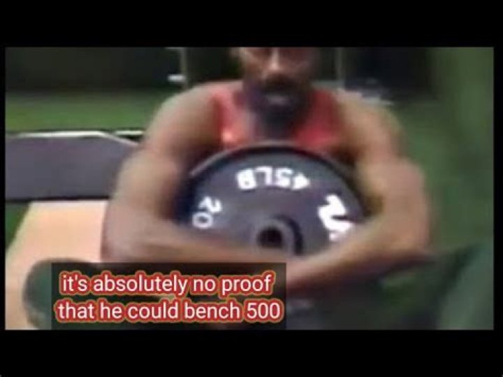 Could wilt chamberlain bench 500 pounds?