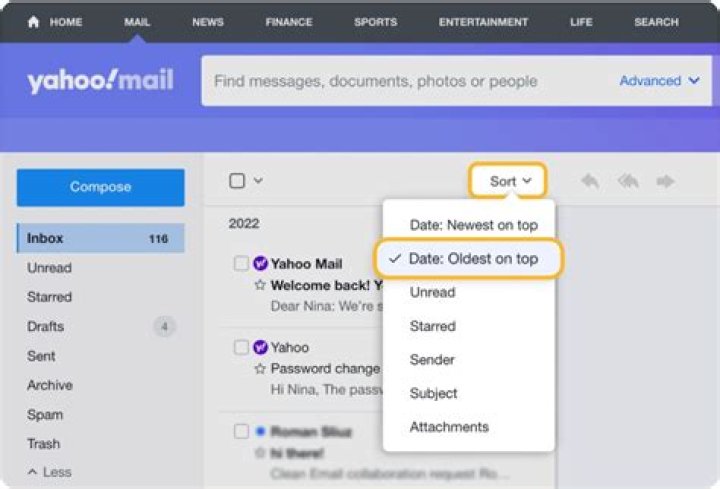 Did yahoo delete old emails?