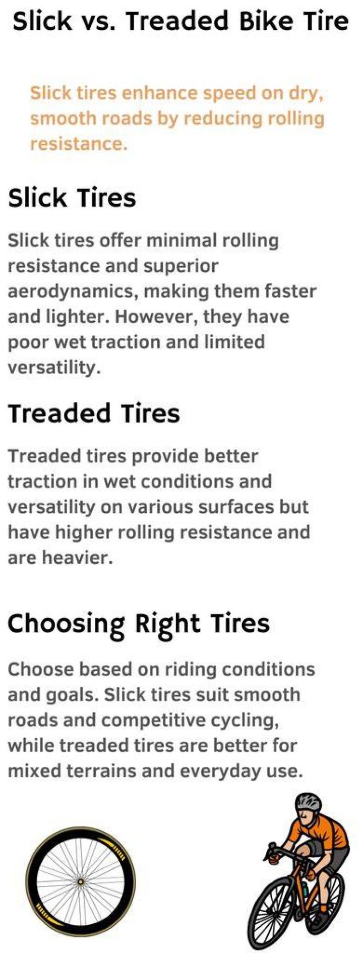 Do slick tires make difference?