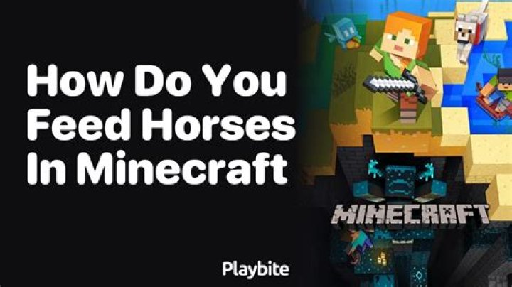 Do you feed horses in minecraft?