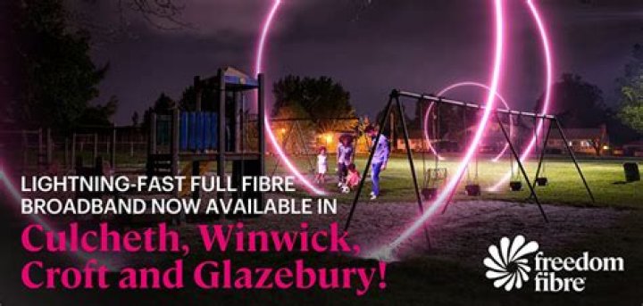 Does culcheth have fibre broadband?
