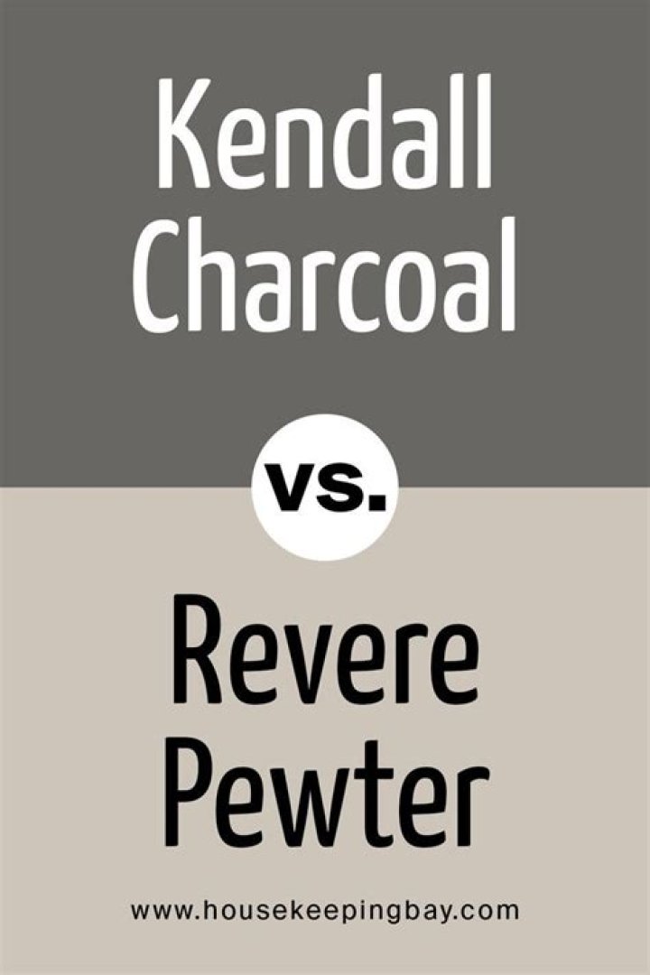 Does kendall charcoal go with revere pewter?