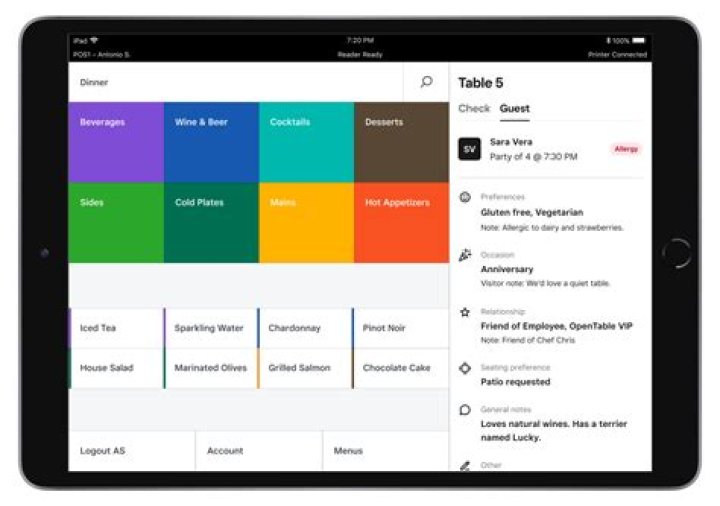 Does opentable show all availability?