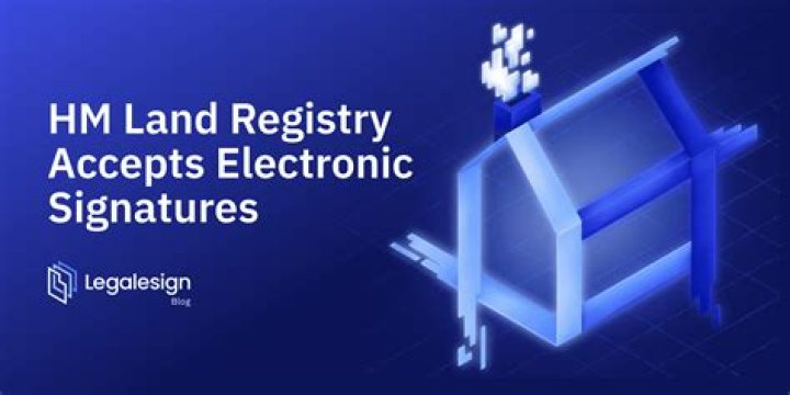 Does the land registry accept electronic signatures?