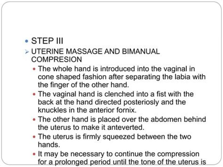 Does uterine massage preventing postpartum haemorrhage?