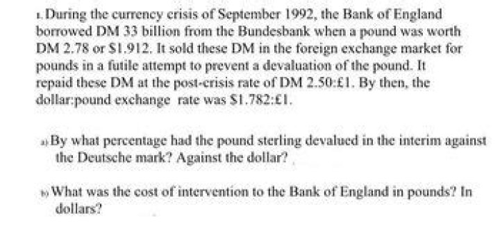 During the currency crisis of september 1992?
