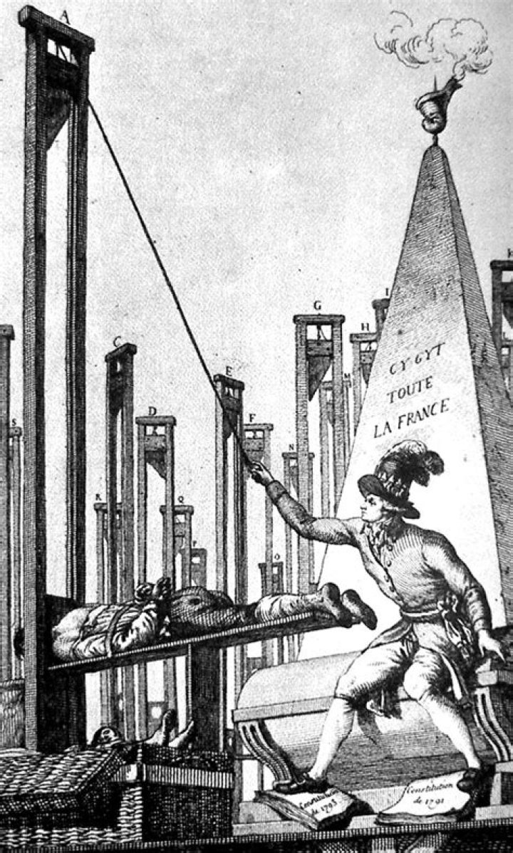 During the reign of terror who was safe from the guillotine quizlet?
