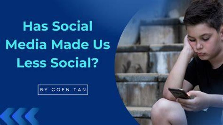 Has social media made us antisocial?