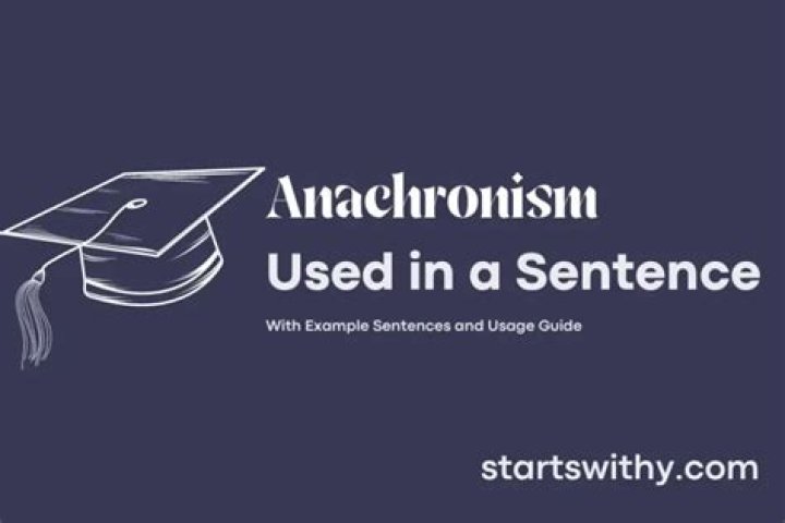 How do you use anachronism in a sentence?