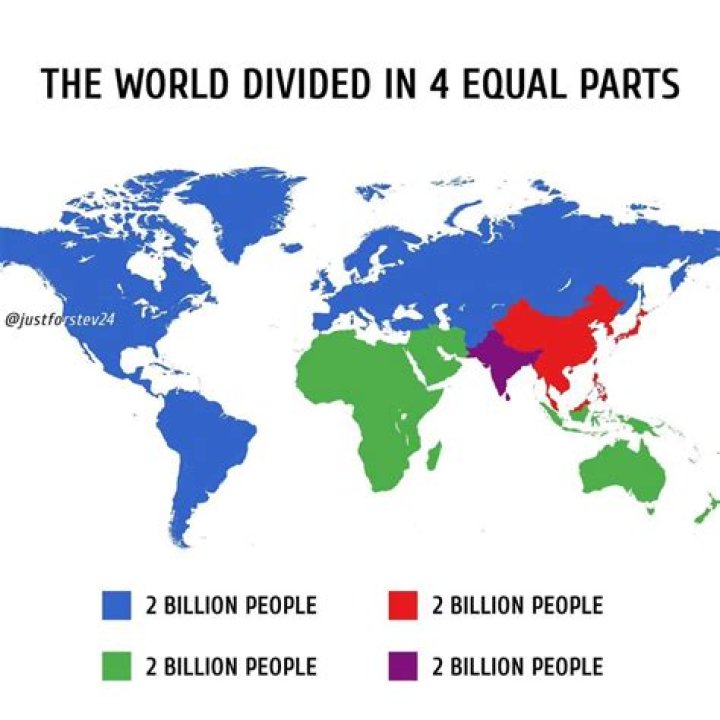 How is the world divided?