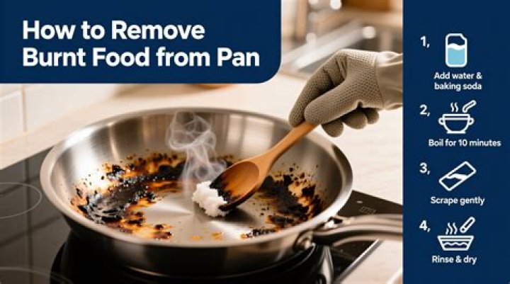 How to get burnt out of pan?