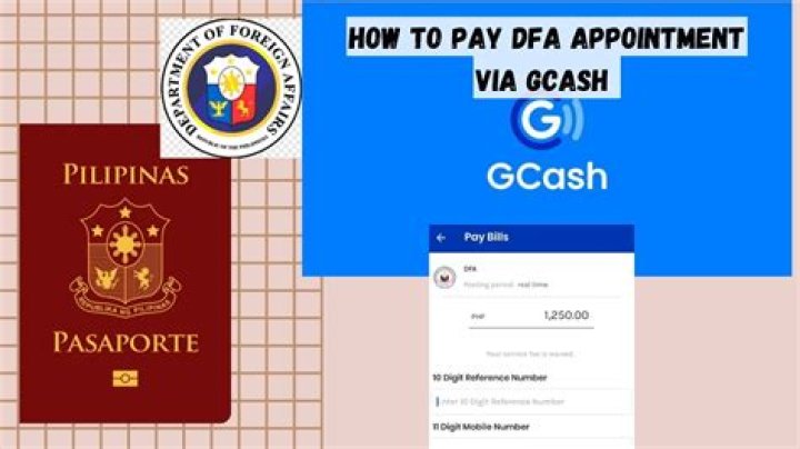 How to pay dfa appointment in gcash?
