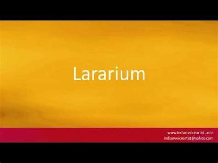 How to pronounce lararium?