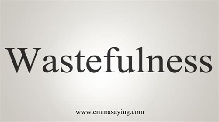 How to spell wastefulness?