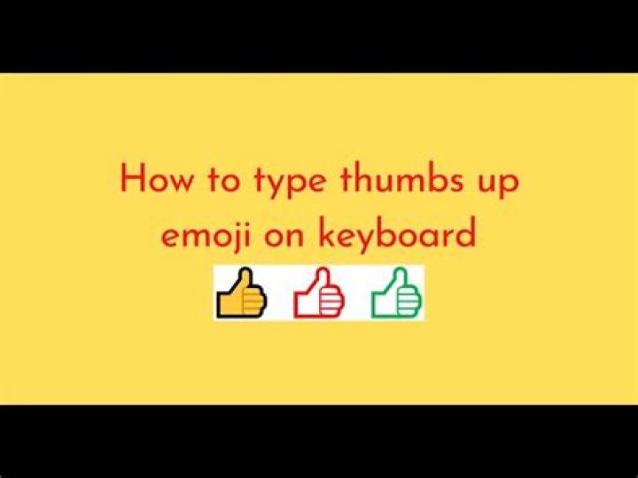 How to text thumbs up emoji?
