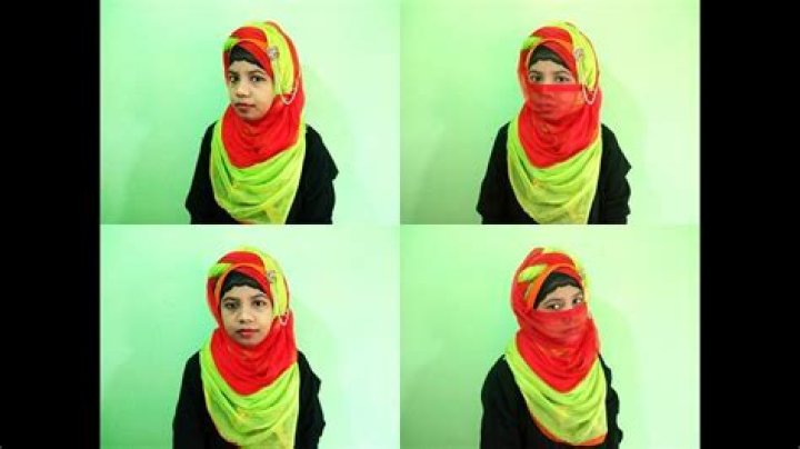 How to tie a burka headscarf?