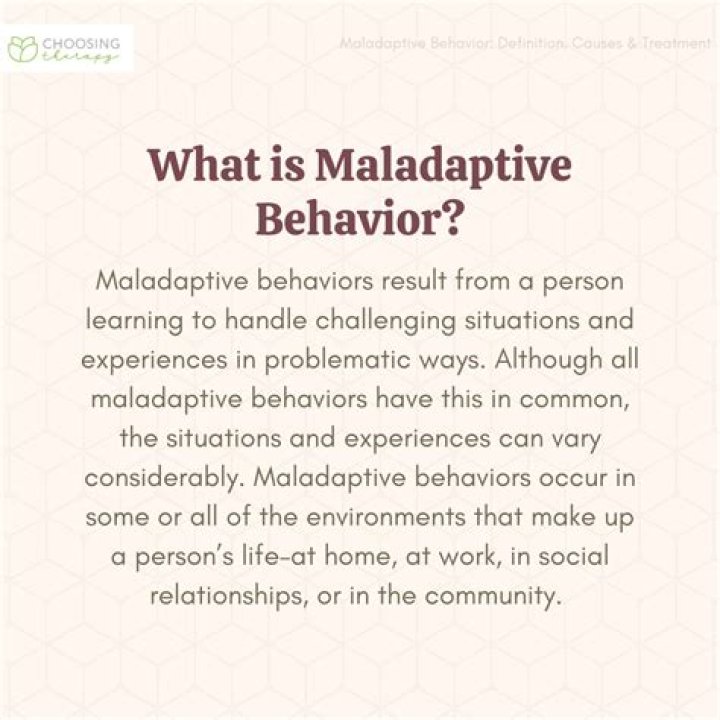 How to use the word maladaptive?