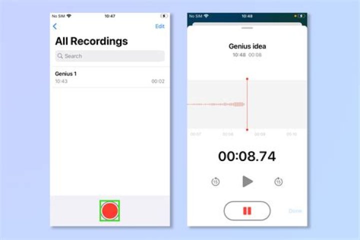 How voice record on iphone?