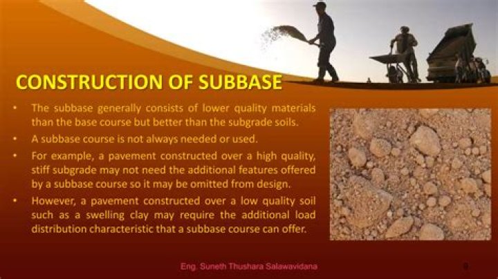 In construction what is a subbase?