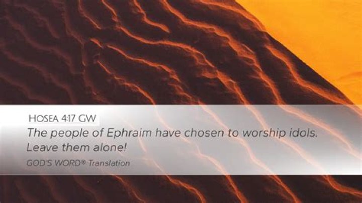 In hosea who is ephraim?