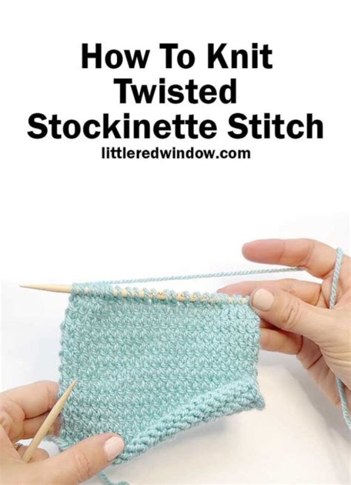In knitting what is stockinette stitch?