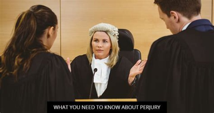 In law what is perjury?