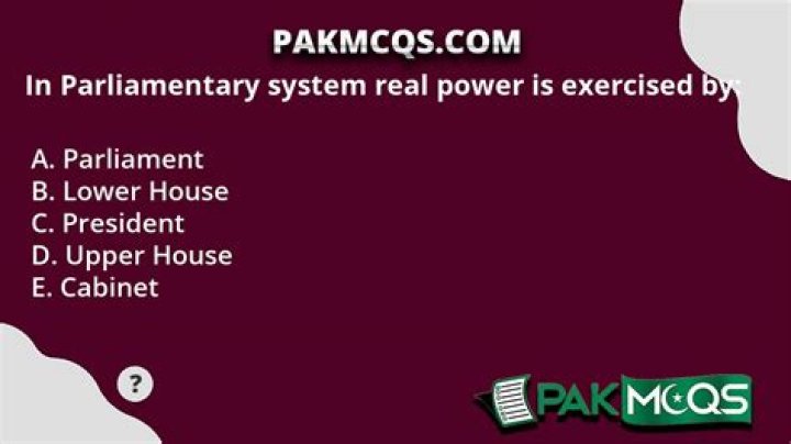 In parliamentary system real power is exercised by?