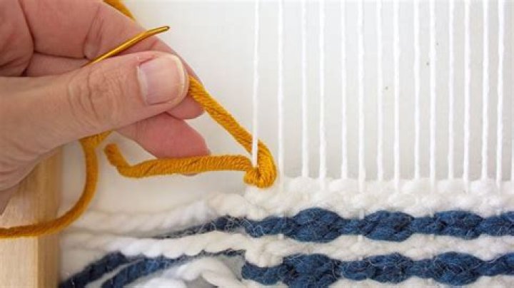 In what way is knitting different from weaving?