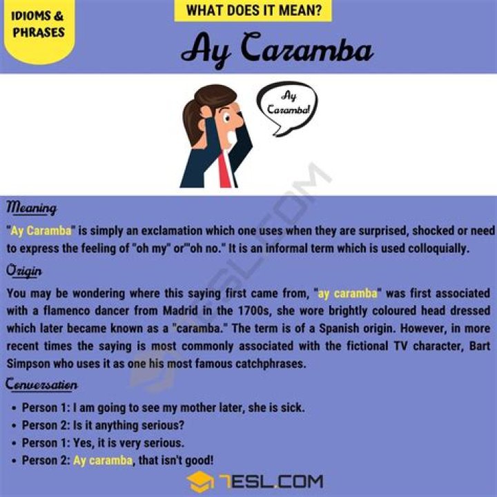 Is caramba a bad word?