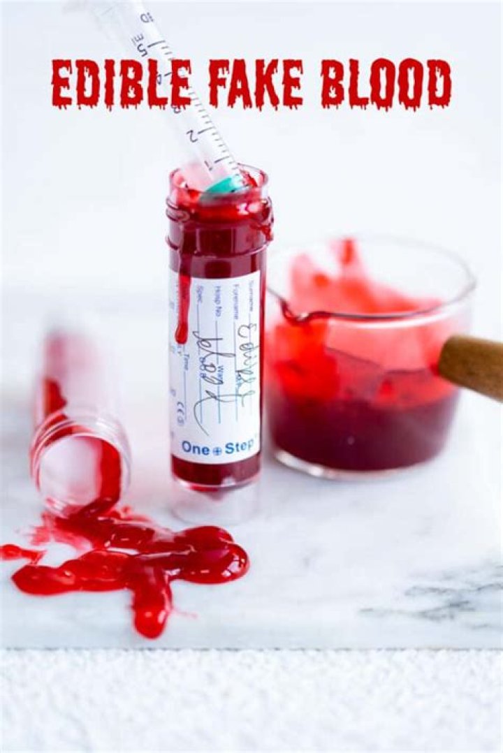 Is fake blood edible?