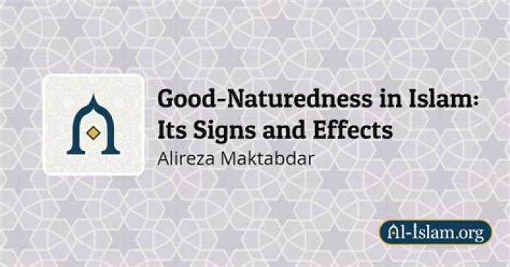 Is good naturedness a word?