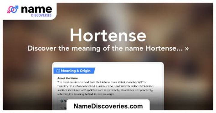 Is hortense a word?