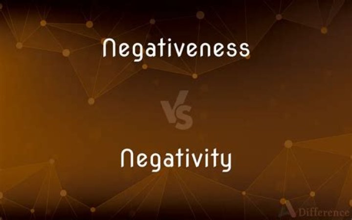 Is negativeness a word?