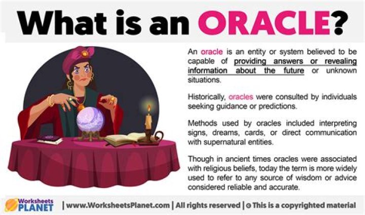 Is oracle an adjective?