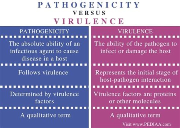 Is pathogenicity and virulence the same?