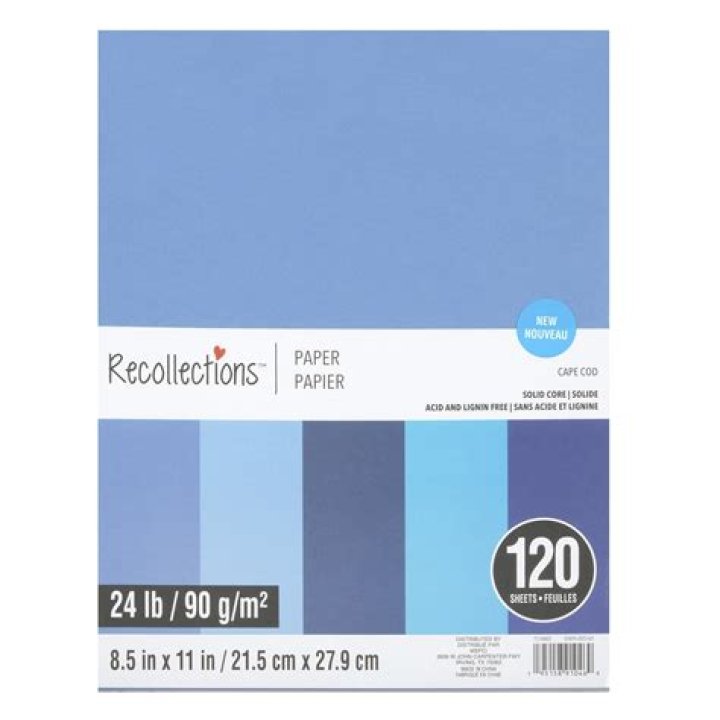 Is recollections paper solid core?