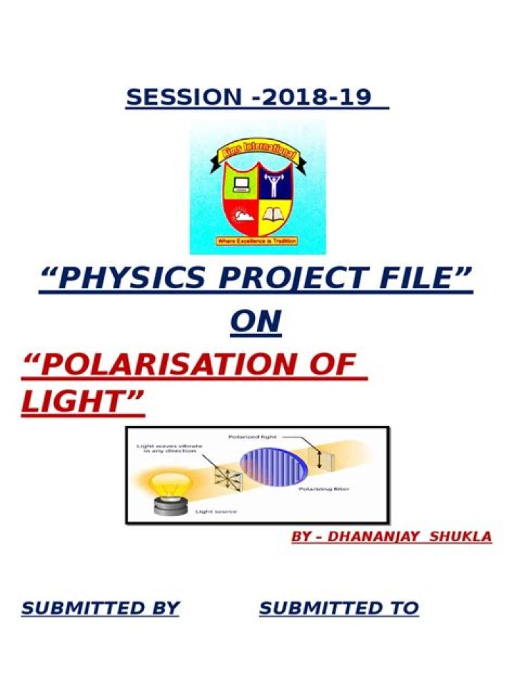 On polarisation of light?